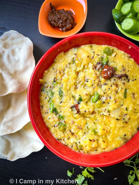 Moong Dal Khichdi Pressure Cooker Recipe I Camp In My Kitchen