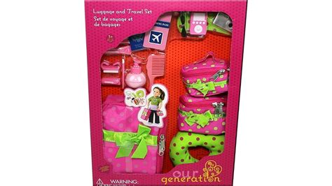 Our Generation Luggage And Travel Set For 18 Dolls Ph
