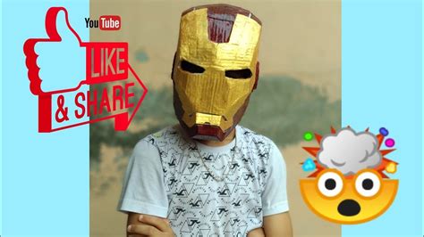 Friends this video is very interesting because i m going to show you how to make (iron man) hand easy at home by using. How to make Iron-man Helmet with Cardboard - YouTube