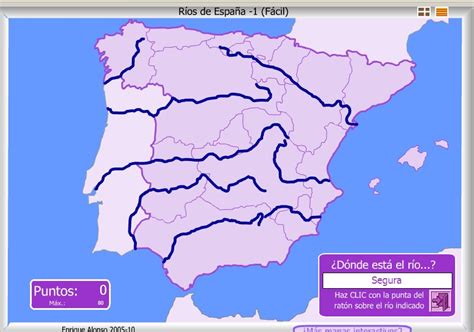 Mapa Mudo Rios Y Afluentes De Espana Images