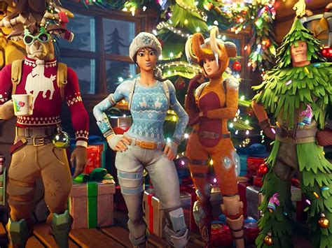 Christmas Fortnite Characters Wallpapers Wallpaper Cave