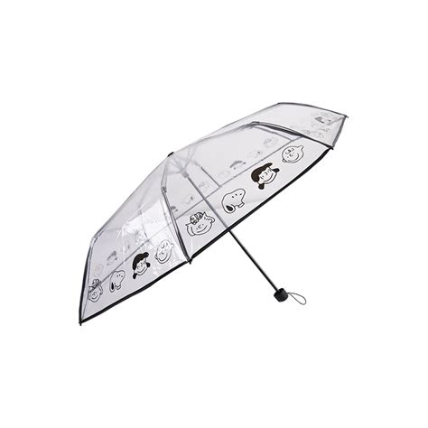 Wholesale 53cmx8k Hand Open Three Fold Transparent Umbrella Txs 011
