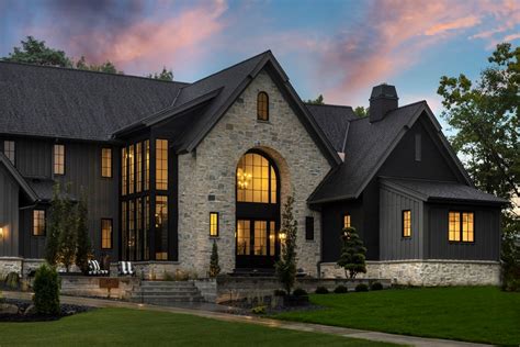 Modern Meets Rustic Front Entry Dream Home Landscape Design