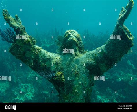 Christ Of The Abyss Statue In Key Largo Florida Stock Photo Alamy