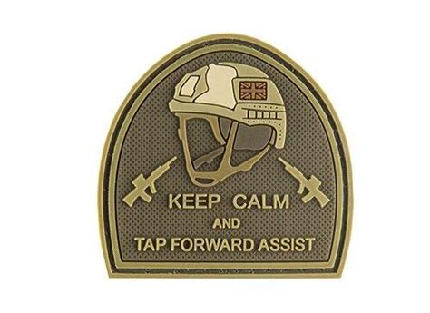 G Force Keep Calm And Tap Forward Assist Pvc Morale Patch