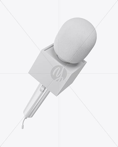 Download Glossy Microphone Mockup in Object Mockups on Yellow Images Object Mockups