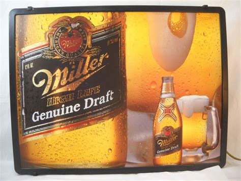 Vintage Miller High Life Genuine Draft X Lighted Working Beer Light