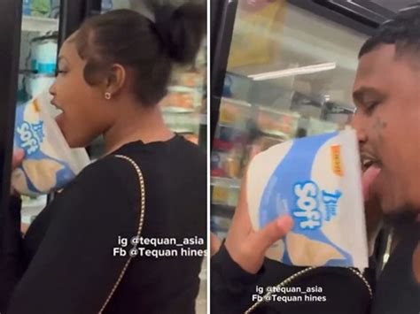 It Was A Prank Couple Accused Of Licking Tub Of Ice Cream At Grocery Store And Returning To