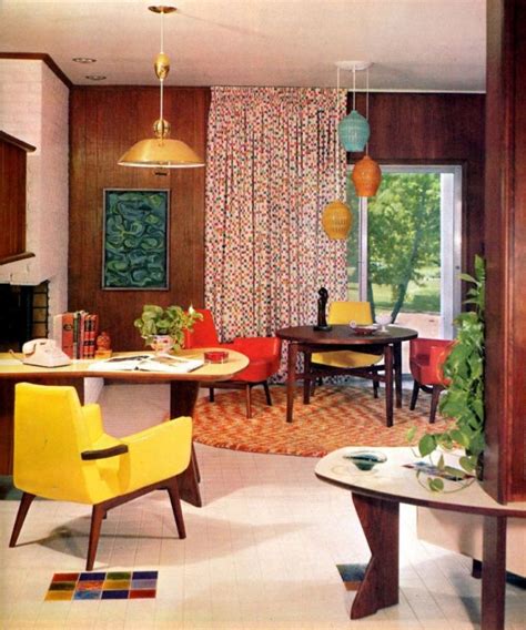 60s Mid Century Modern Interior Design Decorating Eames Knoll Wormley B