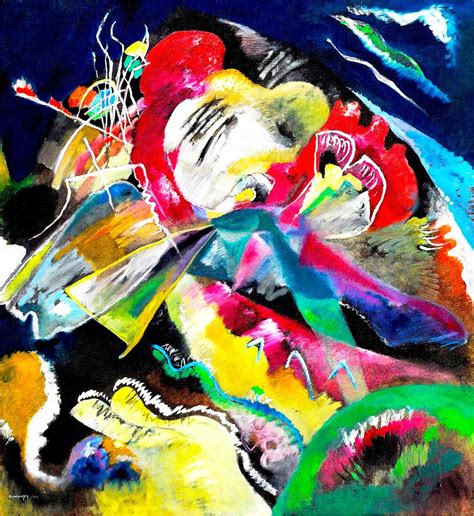 Wassily Kandinsky Painting With White Lines Painting By Vladimir