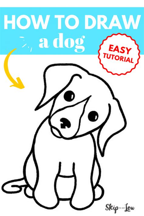 Is your little one still struggling to nail down a puppy picture? How to Draw a Dog {Easy Tutorial} | Skip To My Lou