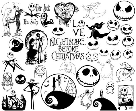 Simple Nightmare Before Christmas Tattoos