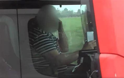Lorry Driver Caught Holding Two Phones One To Each Ear