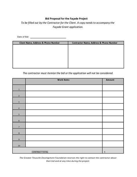 28 Free Bid Proposal Templates And Forms Templatearchive