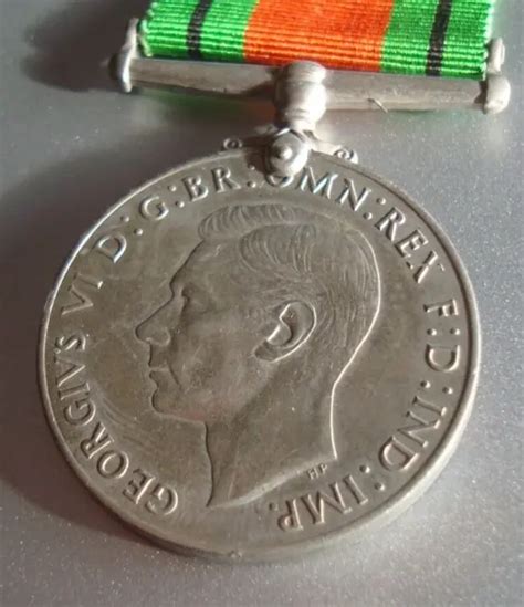 Original British Ww2 Defence War Full Size Medal 1304 Picclick
