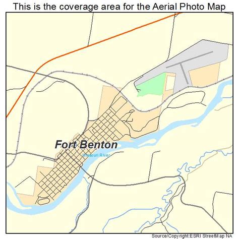 Aerial Photography Map Of Fort Benton Mt Montana