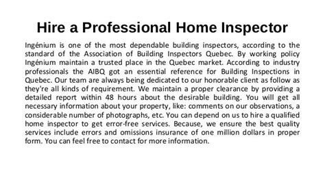 Hire A Professional Home Inspector In Montreal