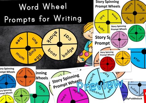 Word Wheel Prompts For Writing For Ks1 Teaching Resources Word