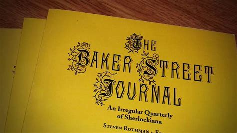 the baker street journal why subscribe youtube