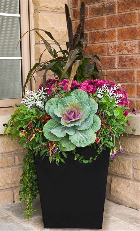 88 Amazing Fall Container Gardening Ideas 59
