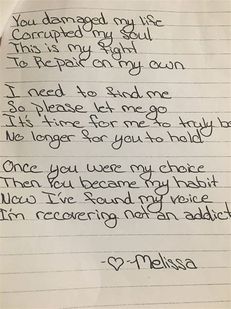 Dear Meth Addiction Poetry