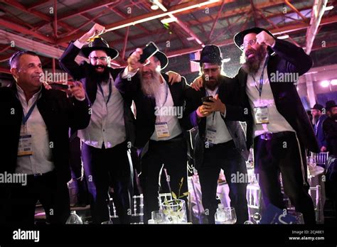 Rabbis Dance At A Banquet For The International Conference Of Shluchim
