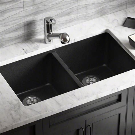 Mrdirect Granite Composite 32 X 19 Double Basin Undermount Kitchen