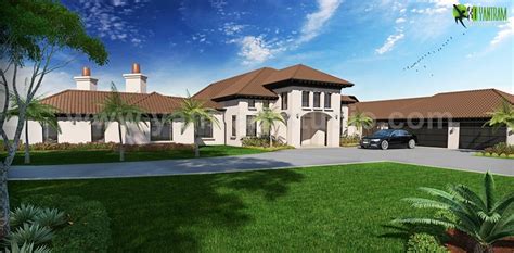 You can navigate within the 360° scene, jump to another scene, zoom in and out in real time. Dream House Residential 3D Rendering Front & Back View ...