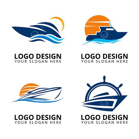 Colección De Diseño De Logo Profesional Para Barcos Png Ancla Barco