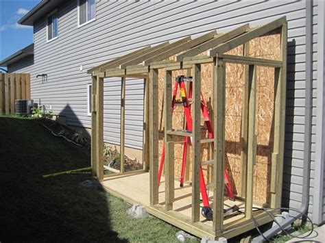 Tifany Blog Guide How To Build A Lean To Off My Shed