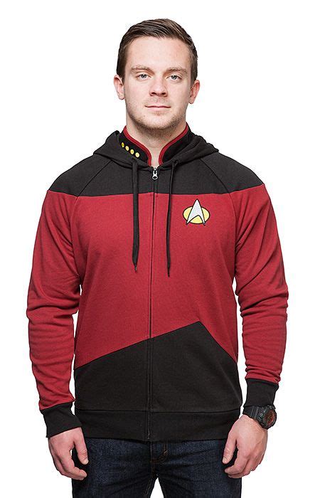 Star Trek Tng Uniform Hoodie Thinkgeek Hoodies Outerwear Jackets