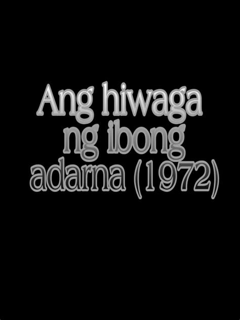Ang Hiwaga Ng Ibong Adarna 1972 En Streaming Sur