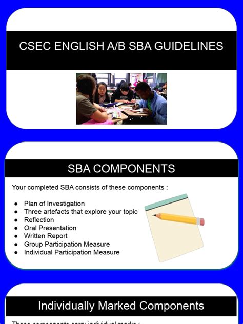 Csec English A Sba Guidelines Pdf Narration Information