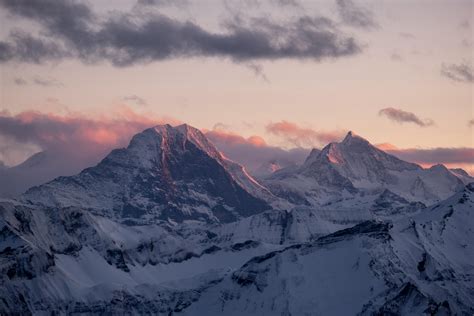 The Eiger Mönch And Jungfrau Three Of The Most Famous Mountains In