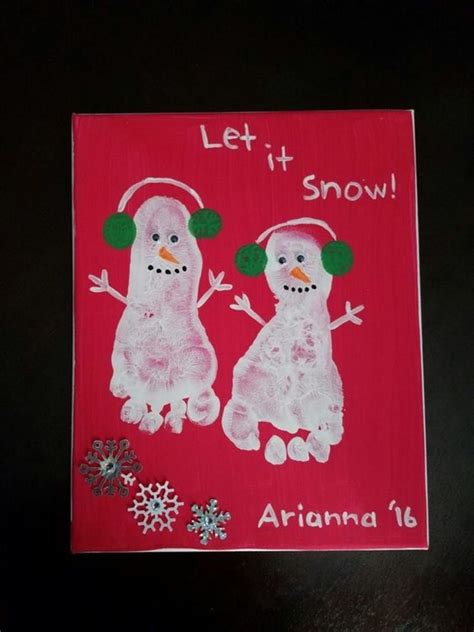 50 Diy Christmas Footprint Crafts For Kids That Are Too Stinkin Cute