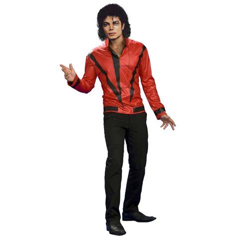 Men S Red Thriller Jacket Michael Jackson Costume Walmart Com
