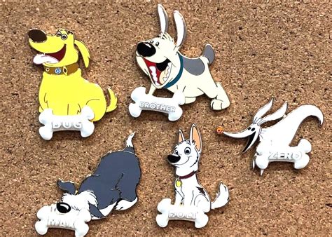 Disney Pin Dssh Disney Dogs Complete Set Of 5 Dogs Limited Edition