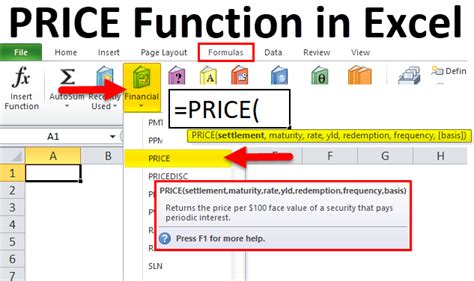 For example, if a customer orders a jacket, the price is 25, based on this lookup table. PRICE in Excel (Formula, Examples) | How to use PRICE ...