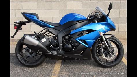 Zero gravity double bubble windscreen. 2009 Kawasaki Ninja ZX6R Candy Surf Blue #UK3163 - YouTube