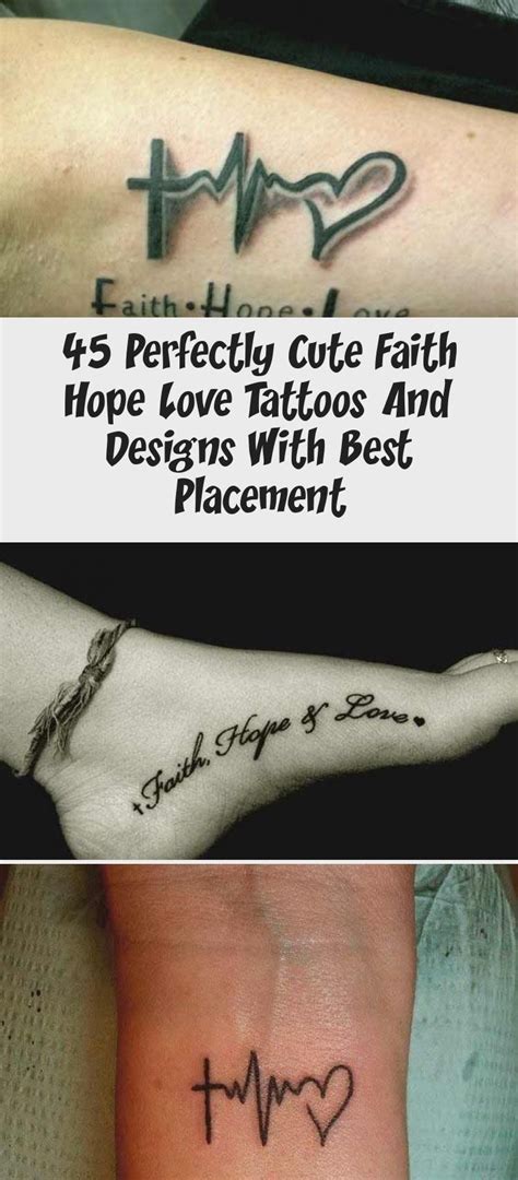 The cross is faith and the heart is for charity. Small cross heart and anchor tattoo designs on inner ...