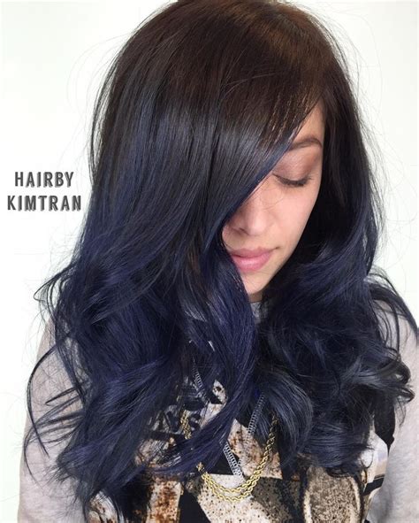 Dark Blue Hair Color Ideas Popsugar Beauty Midnight Blue Hair Blue