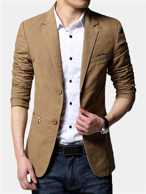 When looking for a casual blazer you don't need tick all the things below, but having a few of these features help. Slim Fit Patchwork Plus Size Business Casual Blazer Suit ...