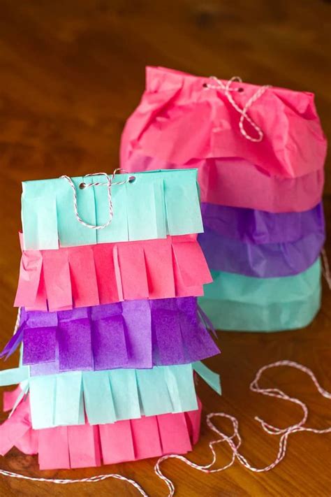 No Mess Piñata Craft This Mess Free Paper Bag Pinata Craft Is
