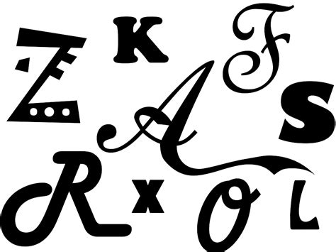 Printable Alphabet Letter Silhouettes Alphabet Letter