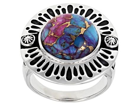 Southwest Style By Jtv Blended Turquoise And Purple Spiny Oyster