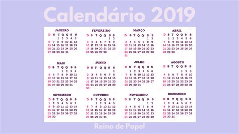 2019 Vector Calendar In Easy For Edit And Calendario 2019 Royalty Free