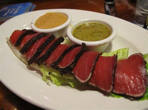 Grilled fish tacos nutrition info: Seared Ahi Tuna (Regular) from Outback Steakhouse ...