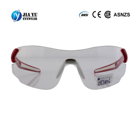 ansi z87 1 plastic one piece clear lens protection safety glasses jiayu