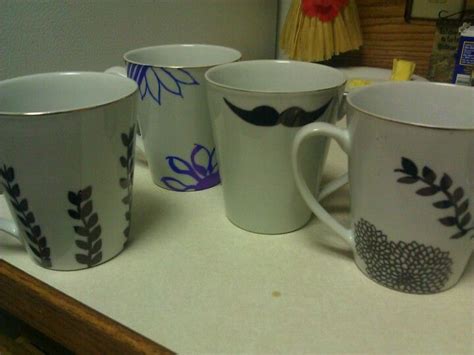 Sharpie On Coffee Cups Coffee Cups Glassware Mugs