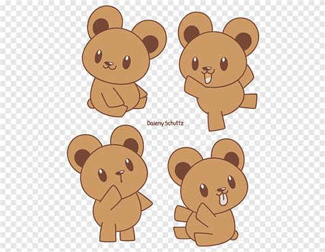 تيدي بير تشيبي الدب البني الرسم ، الدب الثدييات الحيوانات Png